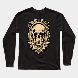 Rebel Skull Long Sleeve T-Shirt